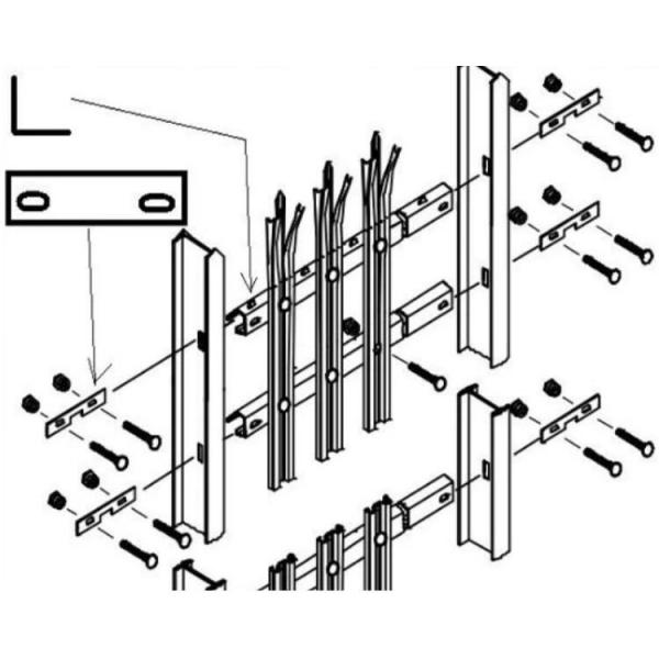 2.4m Height x 2.75m Width Palisade Fencing Panels Powder Coated Black HOt dipped Galvanized
