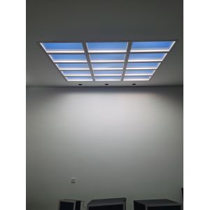 LED Skylight Panel for 8–12㎡ spaces, 300mm ceiling height, 6000LM bright illumination