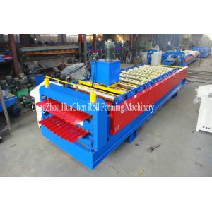 Colored Metal Wall Profile Double Layer Steel Roofing Roll Forming Machine PLC