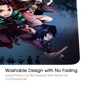 Demon Slayer Desk Mats Xxl Super Fine Surface Anti Slip Waterproof 35X60 Custom