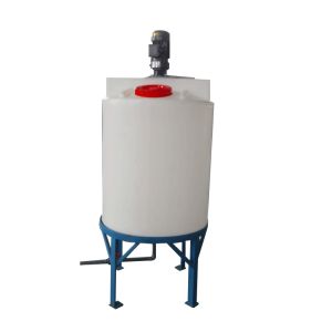 1500L Cone Bottom Plastic Water tank Mixing tank with an Agitator