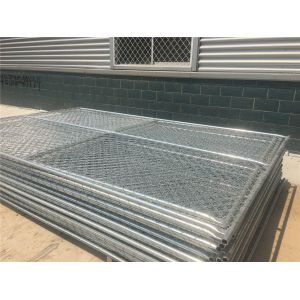 chain link temporary construction fence panels 6FT X 10F Mesh 2 3/8 " x 2 3/8" (