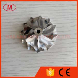 Cheap TD02 forward 35.65/46.00mm 6+6 blades high performance Turbo milling/aluminum 2618/billet compressor wheel for sale
