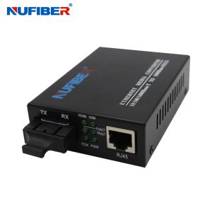 10 100 1000M SM 1310nm 20km SC Fiber Optic Media Converter