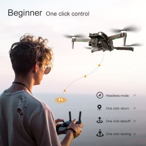 Beginner Operator Skill Level Portable RC Drone with Obstacle Avoidance and
