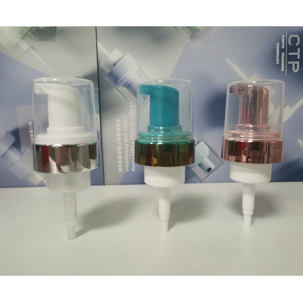 1.2cc Foam Bottle Pump With Transparent Housing And White Pump Head For Smooth Dispensing