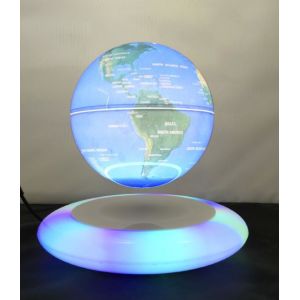 led light magnetic floating levitate bottom globe world with lighting 6inch