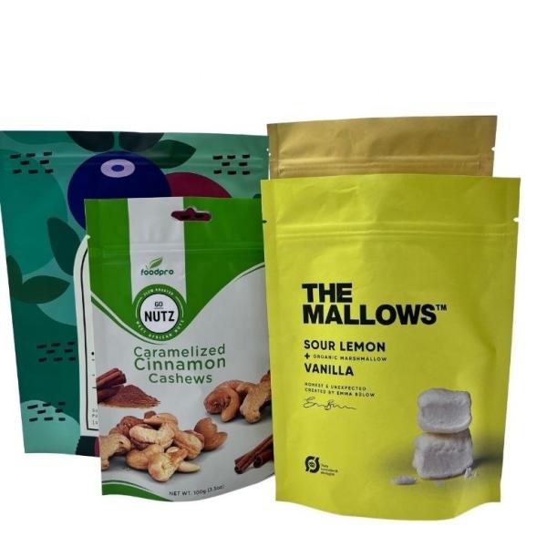 Quality Resealable Zipper Food Packaging Bags Stand Up Pouch Custom Spice Powder Packaging Plastic Bag wholesale