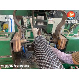 China ASTM A213 T9 Studded Alloy Steel Seamless Tube For Air Heaters And Economizers on sale