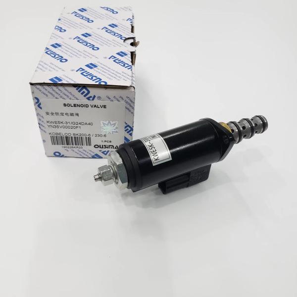 OUSIMA KWE5K-31 G24DA40 YN35V00020F1 Hydraulic Pump Parts Valve Solenoid For Kobelco SK200-6 SK230-6