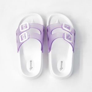 OEM White Transparent Upper Eva Birkenstock Clogs With Double Strap