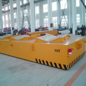 Automatic Charging Coil Transfer Cart 30 Tons Maintenance Free Battery