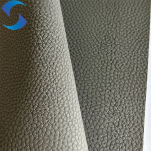 1.55mm PVC Synthetic Leather Fabric With Anti-Mildew And Embossed Pattern