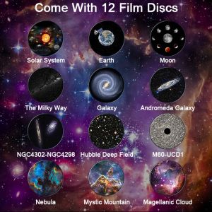 Portable Solar System Planetarium Projector , Rotating Nebula Night Light