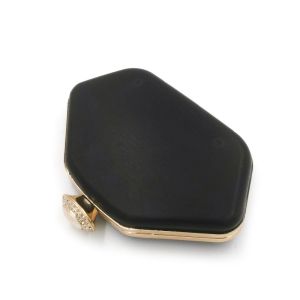 Simple Clasp With Diamond Hexagon Shape Iron Box Clutch Frame