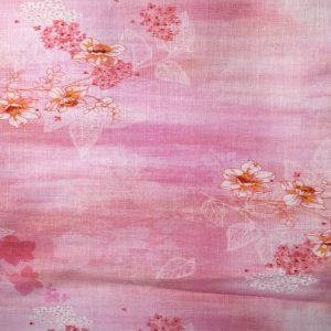 30% Ramie 70% Cotton Heat Transfer Printing Patterned Linen Fabric Home Textile