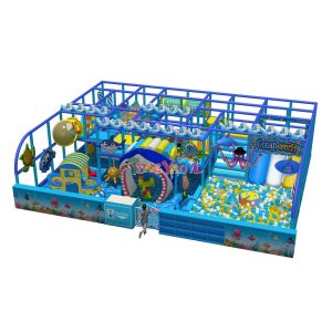 Ocean World Indoor Playground Custom & Safe Marine-Themed Play Equipment For