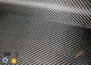 China 3K 200g 0.3mm Twill Weave Silver Coated Fabric Carbon Fiber Fabric on sale