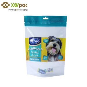 China Heat Seal Matt Bopp VMPET PE Pet Food Packaging Bag For Dog on sale