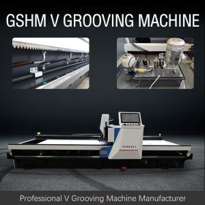 Metal Curtain Wall CNC V Cutting Machine Signage Sheet Metal Grooving Machine