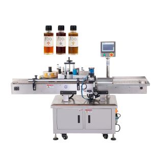 Table Horizontal Round Bottle Labeling Machine Automatic Scratch Label