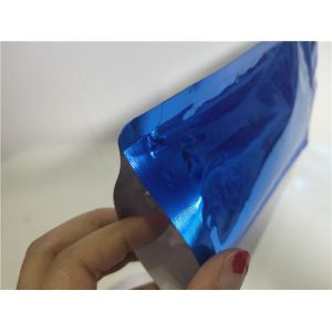 Cheap Versatile Aluminum Foil Stand Up Pouch Blue High Temperature Resistance for sale