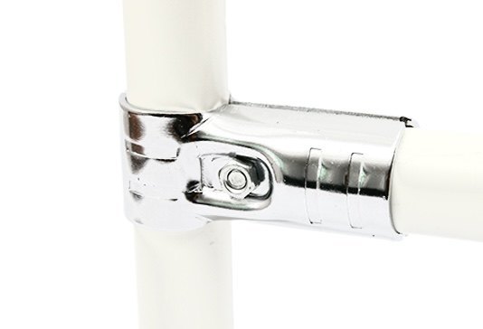 Quality Chrome Lean Pipe Connector ESD Pipe Joint Lean System Accessories for Workbench and Trolley Cart wholesale