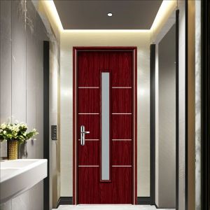 Moistureproof Weather Resistance WPC Hollow Door Hinged Installation Method