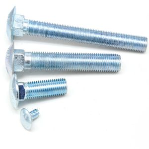 Cheap 10mm X 200mm Fully Threaded DIN 603 HDG Gr 8.8 Carriage Bolt with High Tensile Strength and Hot Dip Galvanization for sale