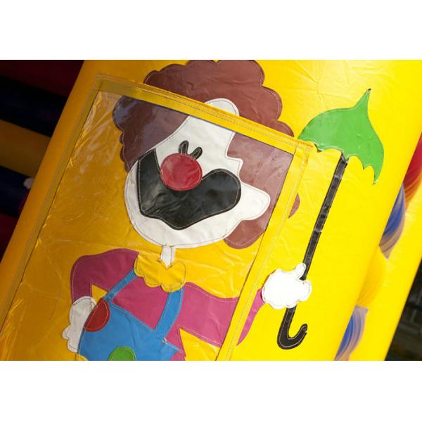 Circus Indoor Inflatable Bounce House Jumper High Durability Plato PVC Material