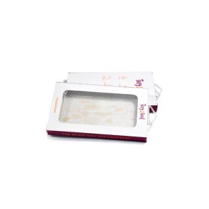 Custom Paper Cell Phone Case Package Clear Window Pack Box With Tray