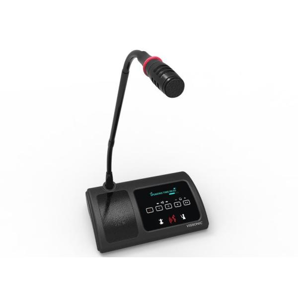 2.0W Wireless Tabletop Microphone Systems With Voting / Interpretation Chairman