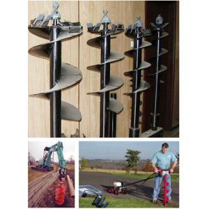 High Efficient Steel Earth Auger Drill Bit Hollow Stem Auger Drilling Wear