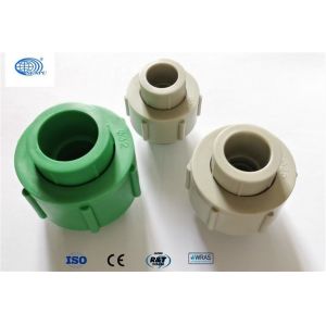 ISO9001 CE PPR Plastic Pipe Union Coupling For Water Supply System