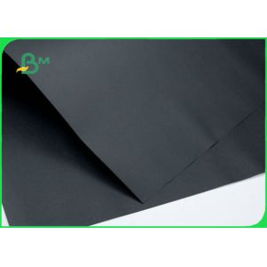 100% Virgin Pulp Solid 350gsm Black Kraft Paper For Packing
