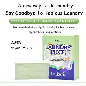 Save Space Portable Laundry Eco Sheets Disposable Remove Stains And Odors