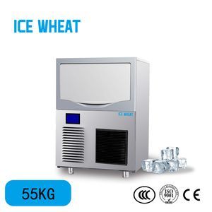 Cheap Ice Wheat Fully Automatic New Kitchen Ice Maker 55kg/Day Cube Ice for sale