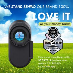 Black 7X 1200 Yards Laser Golf Rangefinder For Hunting