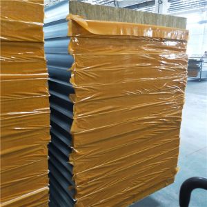 75mm double steel rock wool sandwich panel with 60minutes fire resist