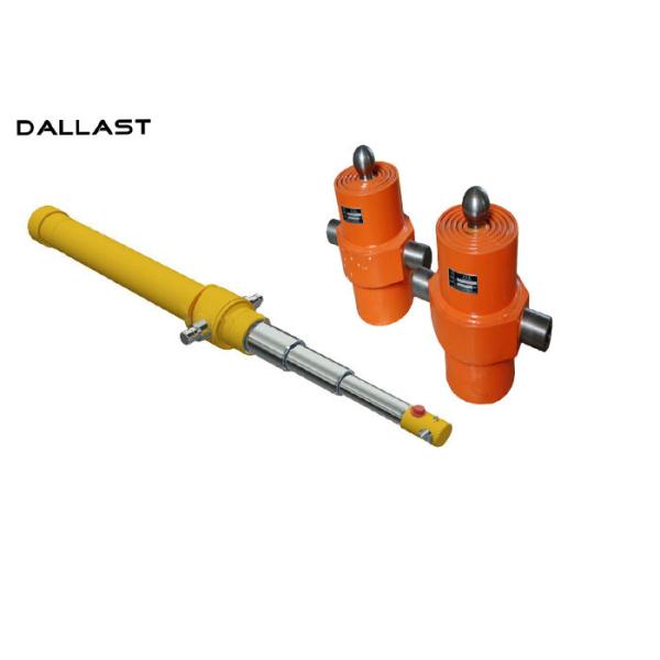 Quality 3 Stage Telescopic Hydraulic Cylinder For Small Dump Truck , Telescopic Hydraulic Ram wholesale