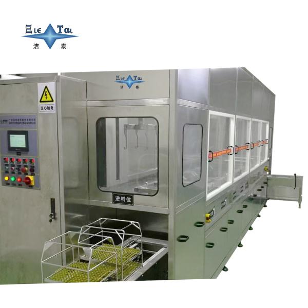 Full Automatic Ultrasonic Cleaning Line 40KHz - 132KHz Ultrasonic PCB Cleaner