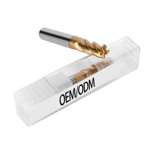 Cemented Carbide 38 Spiral Angle 4 Flute Corner Radius End Mills