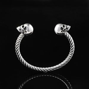 Buy cheap Mighty Opening Double Skull Stainless Steel Twisted Wire Men's Explosive from wholesalers
