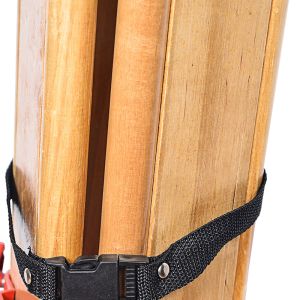 Aluminium alloy solid wood tripod with spirit level, engineering surveying