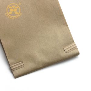 PEO BOPP Standing Zipper Bakery Bread Packaging Paper Bag With Clear Window