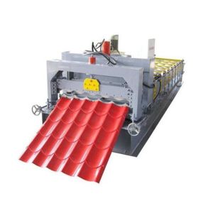 Cheap 28-220-1100 Aluminum Roof Panel Roll Forming Machine , Tile Forming Machine for sale