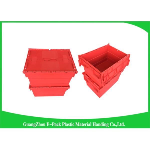 Large Volume Stackable Storage Plastic Containers with Attached Lids 600*400