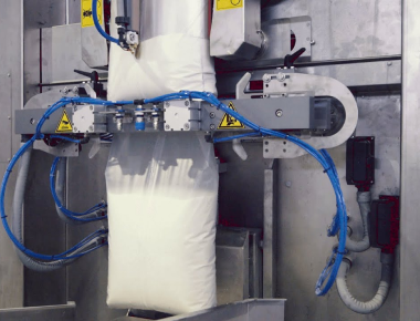 Quality Intelligent Salt Packaging Line: High-speed Vertical VFFS and Open-mouth Bag Dual-Machine Collaborative Packaging System wholesale