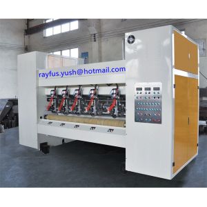 Thin Blade Slitter Scorer Corrugated Full Computer Control With Shredding Fan