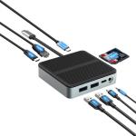 9 In 1 Fast Speed Data Transfer USB 3.0 Port Hub Type C Port To Hdmi Adapter